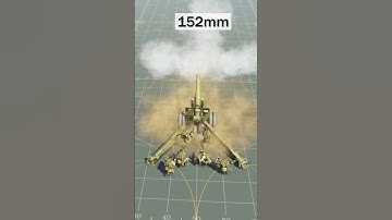 Men of War II Biggest to Smallest Field Howitzer #mow2 #tanks #mowas2