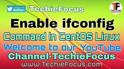 ifconfig Command not found in CentOS