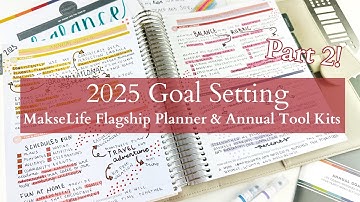 Goal Setting 2025 | Part 2 - Annual Goals, WOTY & Mission Statement | MAKSELIFE planner