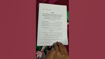 MMCS Programming in C and data structures MDU Rohtak