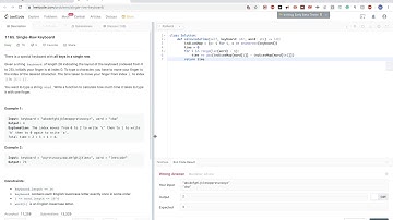 Live Coding: Leetcode 1165. Single-Row Keyboard (Leetcode easy)