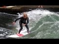 Spektakuläres Isar Eisbach Surfen in München / River Surfing in Munich