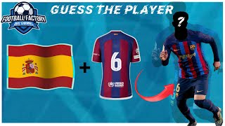 GUESS THE PLAYER. Club + nationality + Jersey Number. FOOTBALL PLAYER CHALLENGE. Football quiz ⚽️⚽️