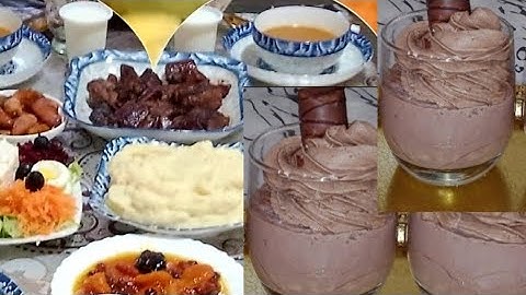 اقتراح طاولة ثاني يوم من رمضان مع تحلية بزاف بنينة.وصفات رمضان