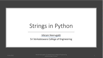 strings in Python part 1