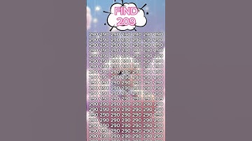 Challenge yourself to FIND 209 in 5sec #pick #your #brain