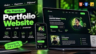 🔥 Premium Portfolio Website | HTML, CSS & JavaScript | Modern Responsive Web Design