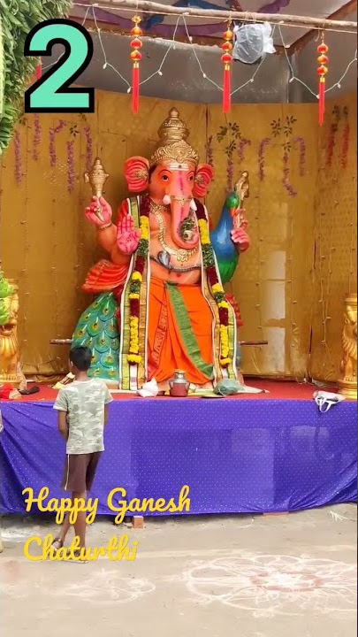 Happy Ganesh Chaturthi🥳 #shorts  #ganeshchaturthi #vinayagar #pilliyar #2022 #today