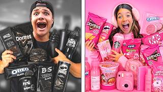 TUDO PRETO e ROSA POR 1 DIA...E algo muito estranho aconteceu!