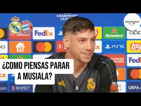 Declaraciones De FEDE VALVELDE ANTES Del Partido REAL MADRID VS BAYERN MUNICH De CHAMPIONS ⚪️