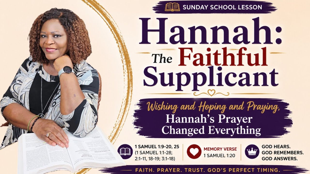 Sunday School, Hannah the Faithful Supplicant, (A Godly Mother: Wishing, Hoping, Praying) 06/14/26