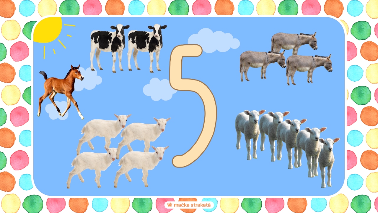 Počítanie s Haničkou - Počítame od 1 do 10