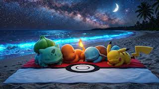 peaceful night... 🌊 relaxing Pokémon music & ocean waves screenshot 3