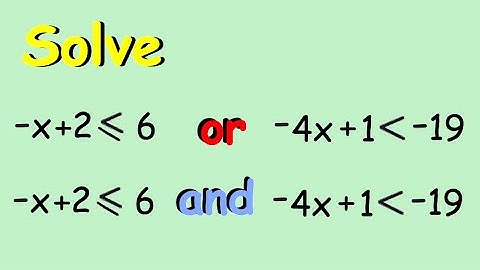 Compound Inequality - Example