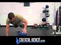 Alternating medicine ball push up