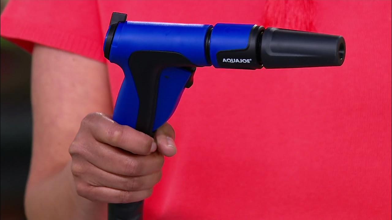 Aqua Joe 2-in-1 Hose-Powered Adjustable Foam Cannon Spray Gun Blaster with  Spray Wash Quick-Connect to Any Garden Hose