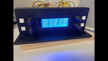 Flight Sim Radio and Comms Panel - 3D printed with dual rotary encoders
