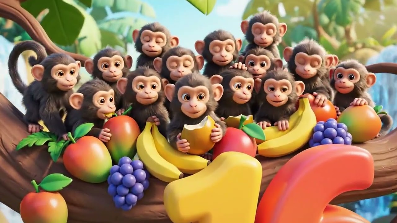 Count 1–20 with Cute Animals 🐻🎶 | Animal Chubby Kids Song