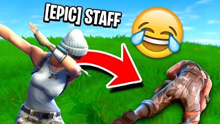 EPIC EMPLOYEE *CAUGHT* Trolling Fortnite Players!