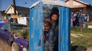 We Got Caught Hotboxing a Porta Potty In The Most DANGEROUS HOOD IN NC😭…