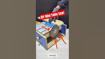 How to Make a Mini Table Saw at Home | DIY Wood Cutting Machine #shorts