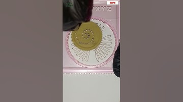 drawing spirograph art with brown and light blue colors #shorts #art #asmr