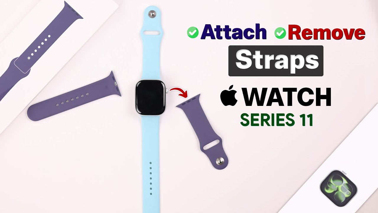 Apple Watch 11 — как поменять ремешок! [Надеть | Снять]