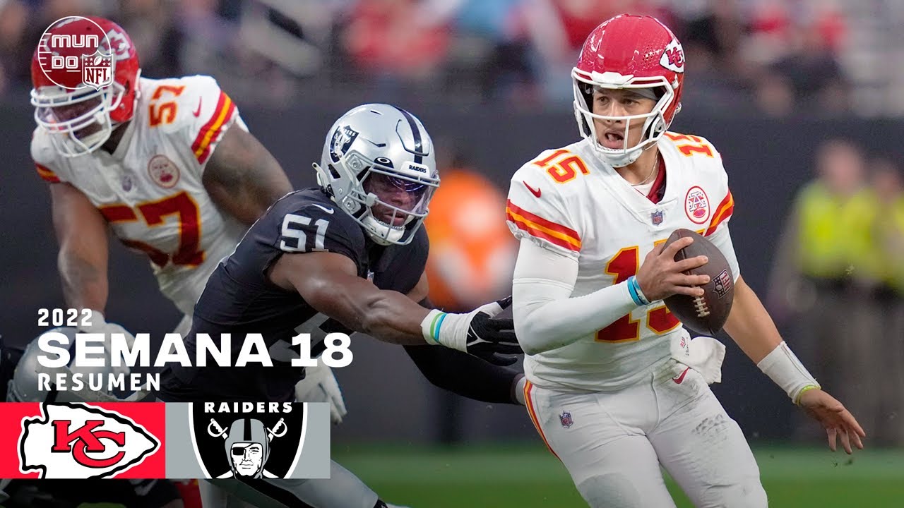 Kansas City Chiefs vs. Las Vegas Raiders Semana 18 NFL 2022 Resumen