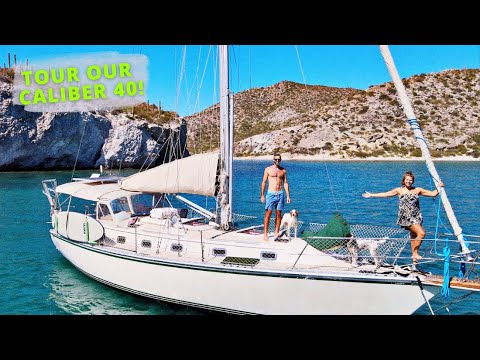 BOAT TOUR: This Bluewater Cruiser is Our Tiny Floating Home - Caliber 40 LRC [Making Our Way Ep 73]
