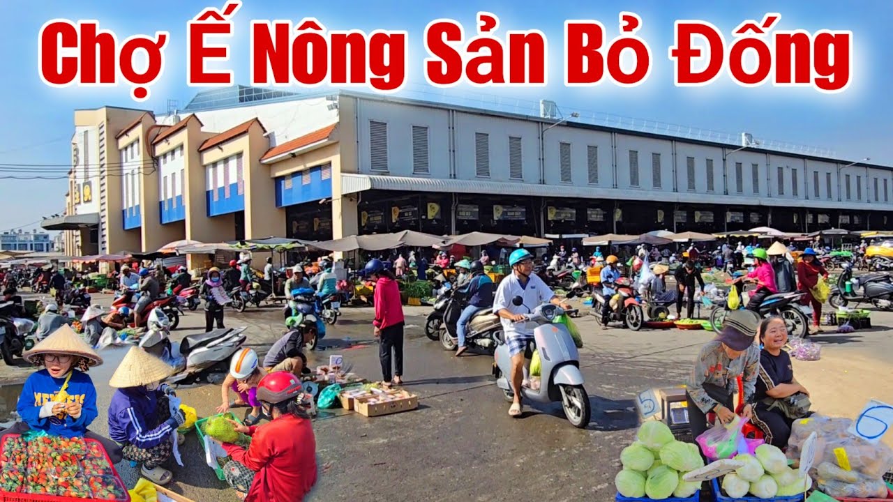 Chợ Bình Điền rau củ quả giá rẻ Ế nông sản bỏ đống sáng nay