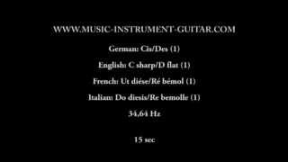 Tempered note - C sharp/D flat 0