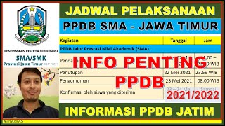 JADWAL PELAKSANAAN PPDB SMA TAHUN PELAJARAN 2021/2022 - INFO PPDB SMA/SMK JATIM (1) JADWAL PELAKSANAAN PPDB SMA TAHUN PELAJARAN 2021/2022 - INFO PPDB SMA/SMK JATIM (1)