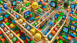 Marble Run Race ASMR Rollercoaster Circles Within Circles