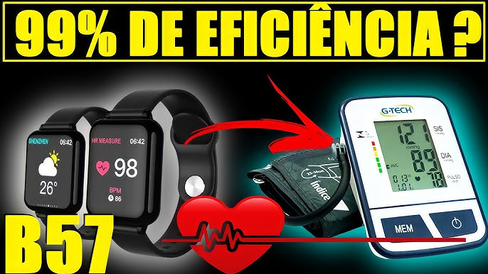 Relógio Smartwatch B57 Hero Band - utiliza App WearFit2 - JJB