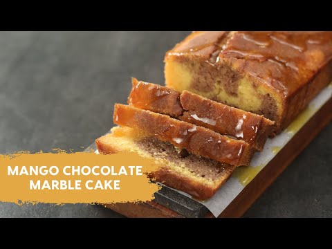 Mango Chocolate Marble Cake | Mango Cake | Homemade Cake | Eggless Cake | Sanjeev Kapoor Khazana - SANJEEVKAPOORKHAZANA