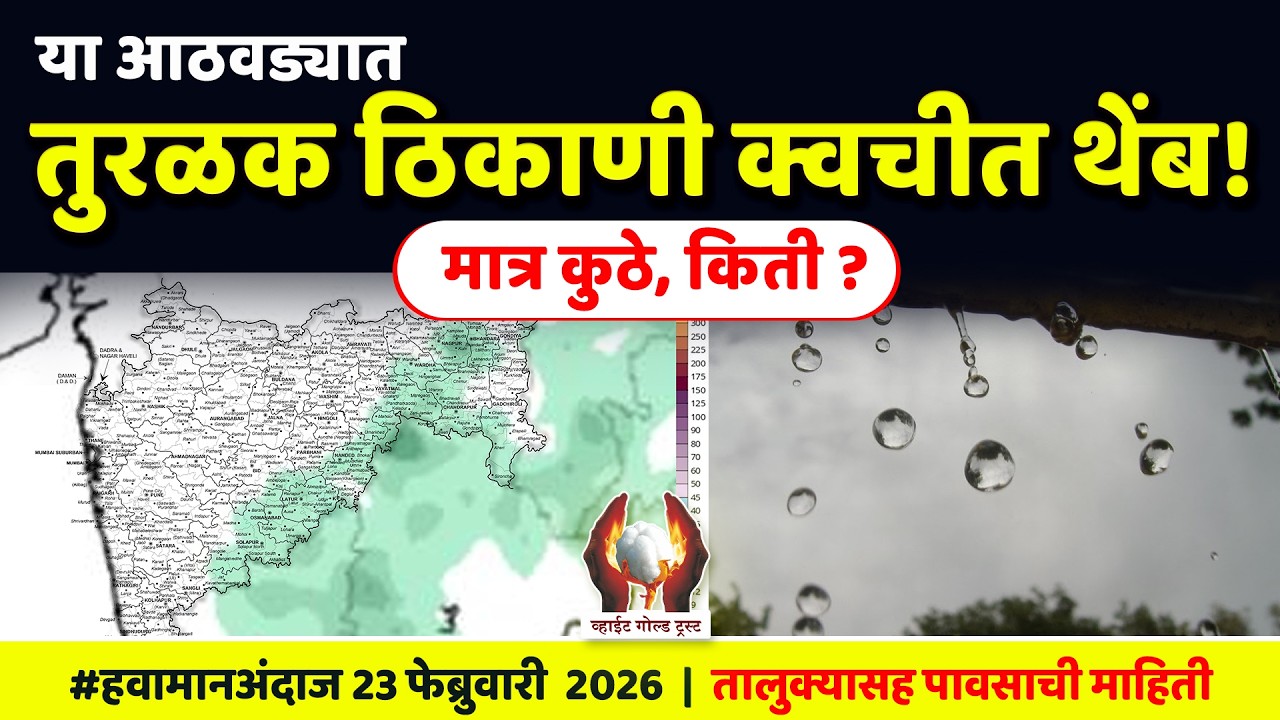 या आठवड्यात तुरळक ठिकाणी क्वचीत थेंबे ! #weatherupdate #हवामानअंदाज