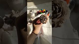 Beautiful Concrete Flower 🌸 #love #concreteart #diy #handmadeplanter #concreteideas #handmade #viral