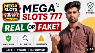 Mega Slots game real or fake | How to withdraw money from Mega Slots game | ASP Tech channel