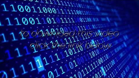 4K Closeup Futuristic Display of Binary Code 1