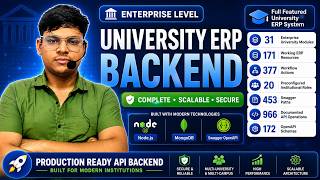 Complete Enterprise University ERP Backend | Node.js, MongoDB, Swagger & 966 APIs