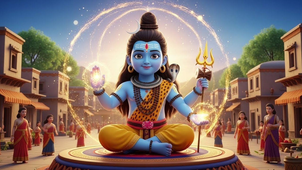 Om Namah Shivaya | Peaceful Shiva Song for Kids | Calm & Divine Chant | Soft & Easy Shiva Song