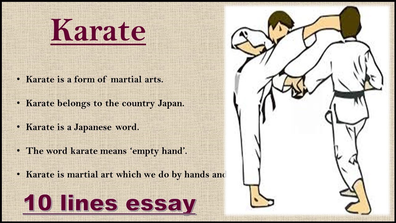 essay karate