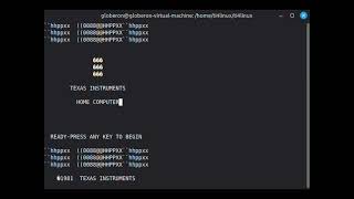 Emulation - TI4Linux (Concept - Text based)