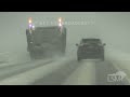 10-26-2023 Steele, ND - Amazon Truck Trying To Get Back On I94 - Interstate Slide Offs