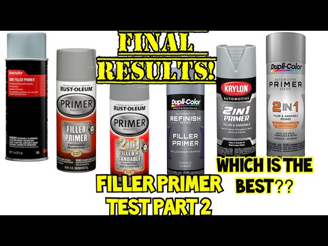 best filler primer for 3D printing? Filler primer 2 final results! - YouTube