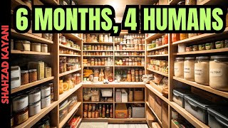 How to Stockpile 6 Months of Emergency Food for 4 People  Prepper Pantry