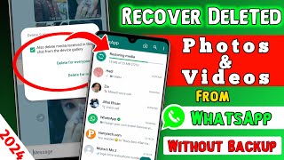 How To Recover Deleted Photos & Videos From WhatsApp Without Backup | WhatsApp Data Recovery 2024 screenshot 4