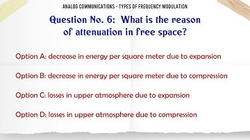 MCQ Questions Types of Frequency Modulation with Answers