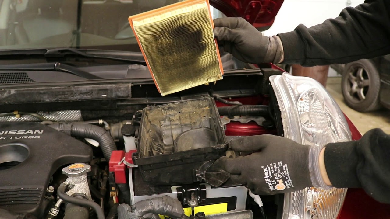 Nissan Juke HowTo Intake Air Filter Replacement YouTube