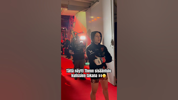 Theon sisääntulo matsiin ✨